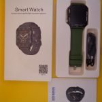 Smartwatch G96 de color verde con pantalla HD de 1,85 pulgadas, mostrando su diseño elegante y moderno.